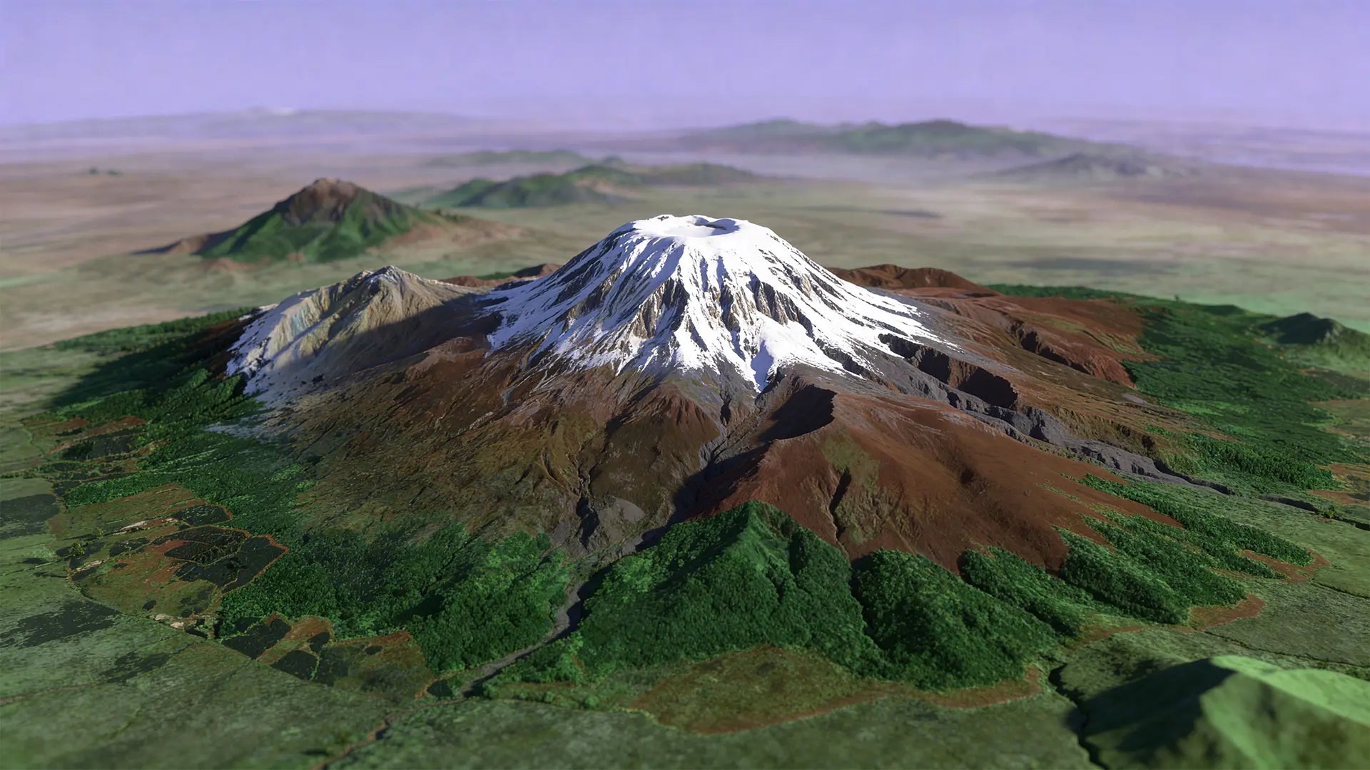 technical picture of mount kilimanjaro