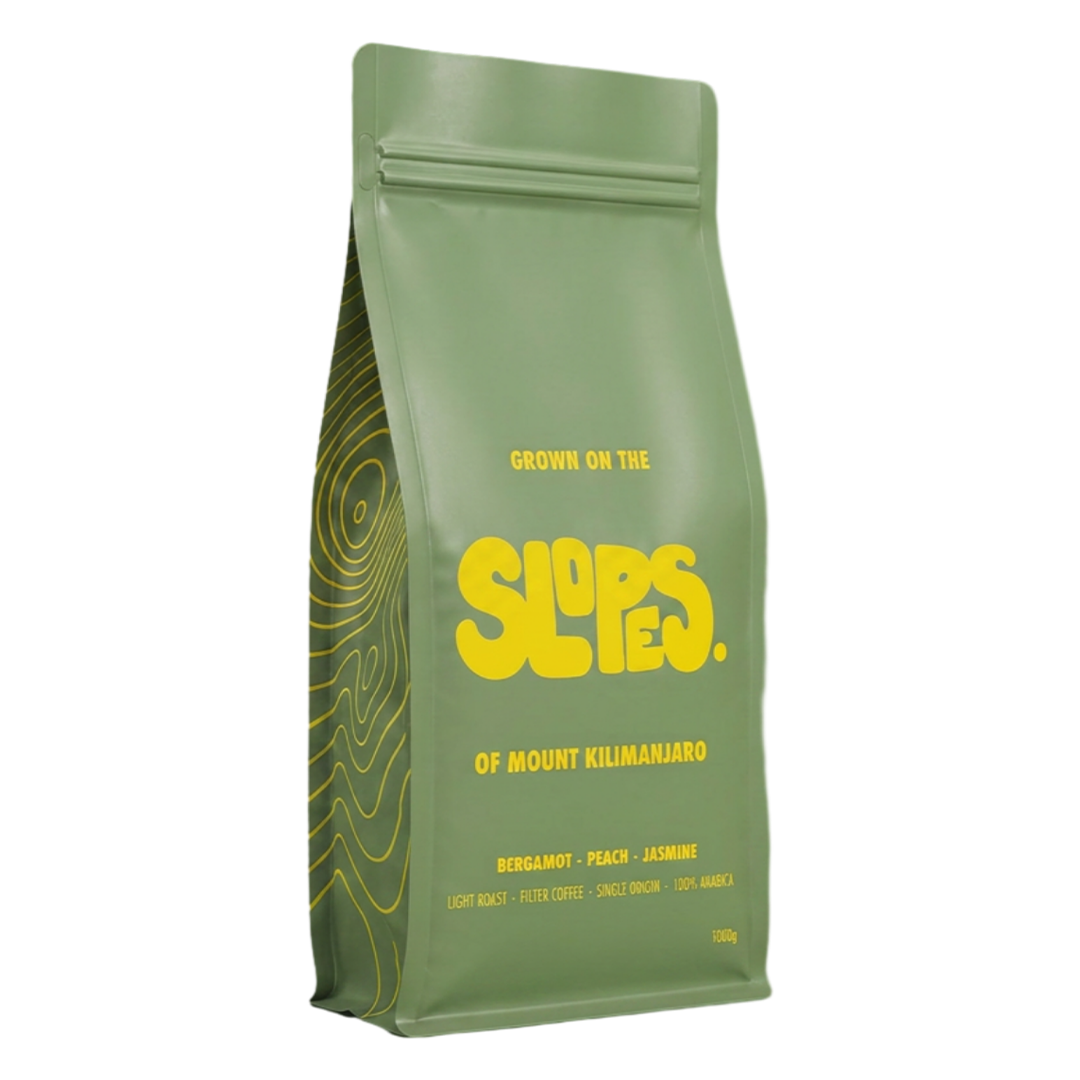 slopes coffee filter roast package