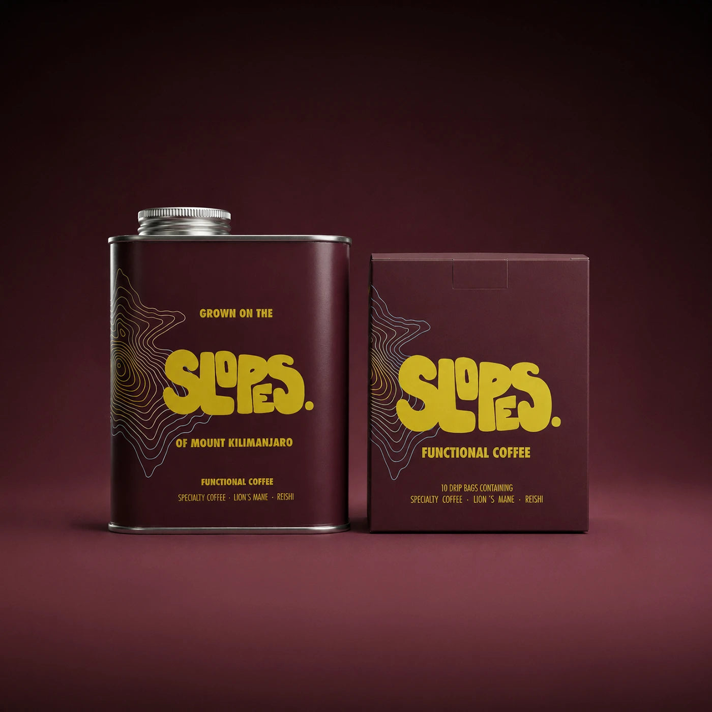 slopes coffee functional bundle of tin can and drip bags